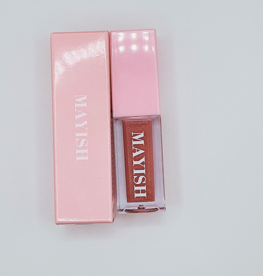 Nude Pink Lip Gloss – Soft Everyday Shine | Mayish Beauty
